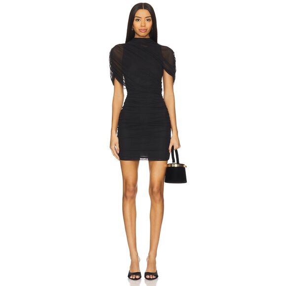 Amanda Uprichard Evianna Dress in Black Size XS $260 - Picture 1 of 9